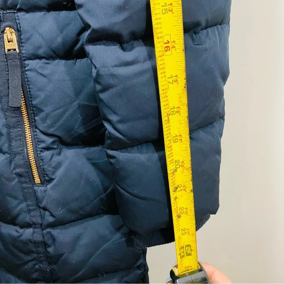 ZARA Winter Puffer Coat Womens M Black Preppy Comfort Duck Feather Down Hooded - Picture 6 of 7